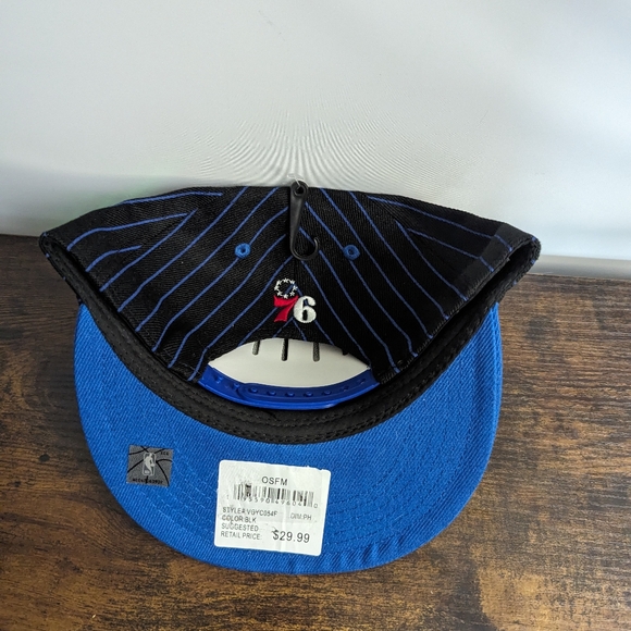 Pinstripe Official Philadelphia 76ers Snapback Hat, NBA - Picture 6 of 6